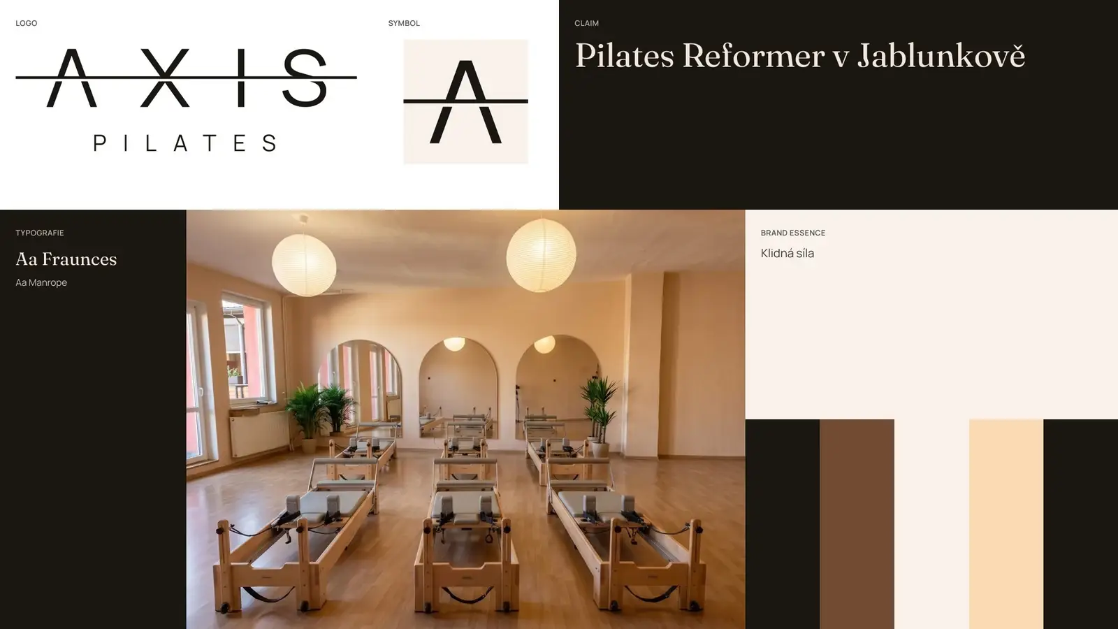 AXIS Pilates: Značka na jedné stránce