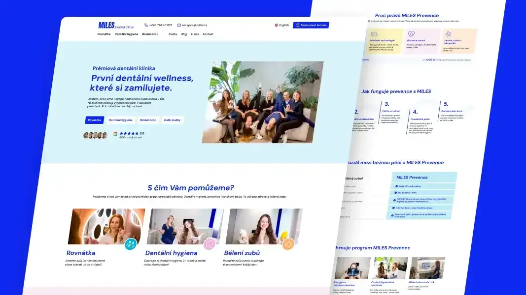 Home page of the MILES clinic website
