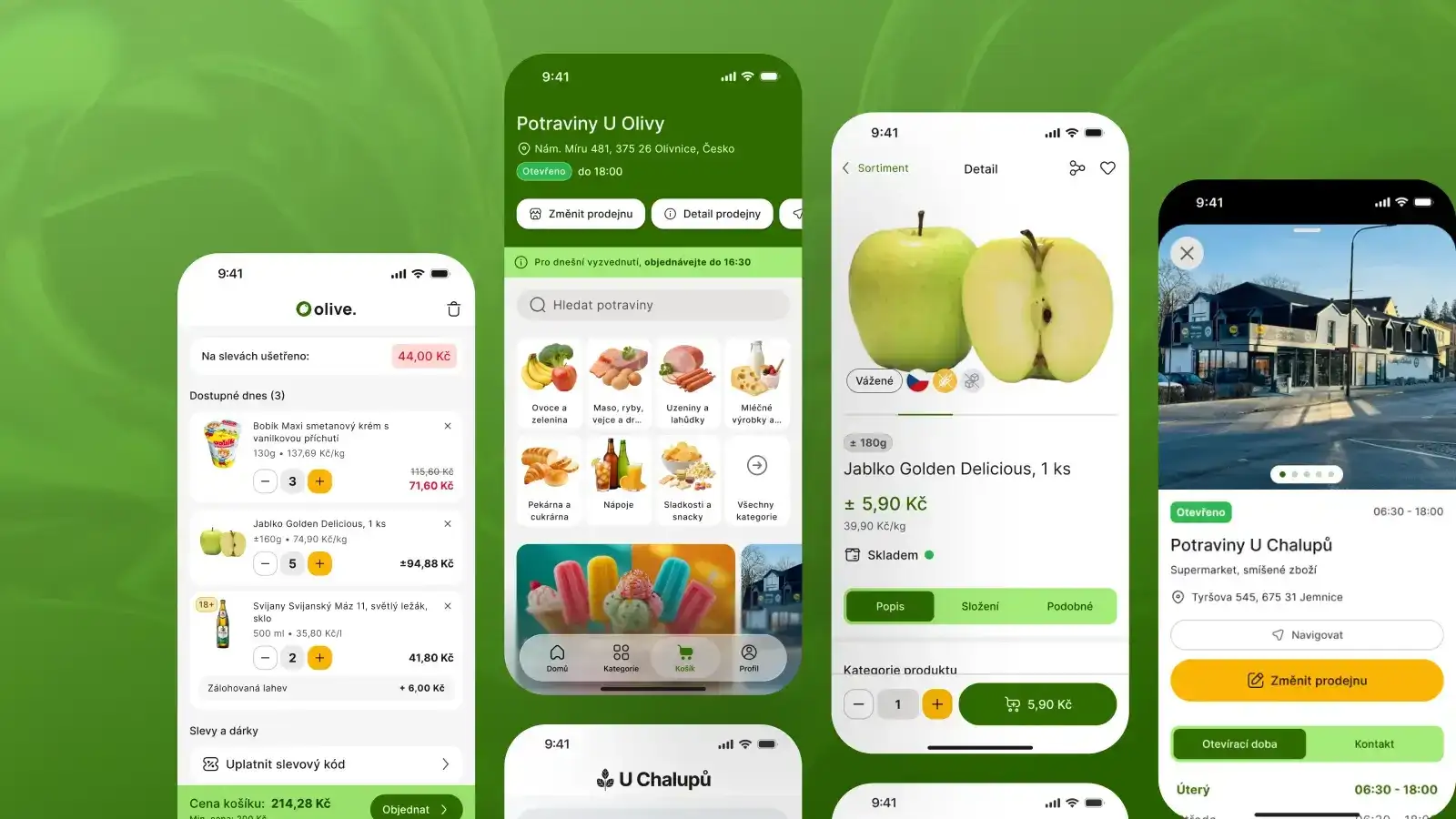 The Olive Online app and admin