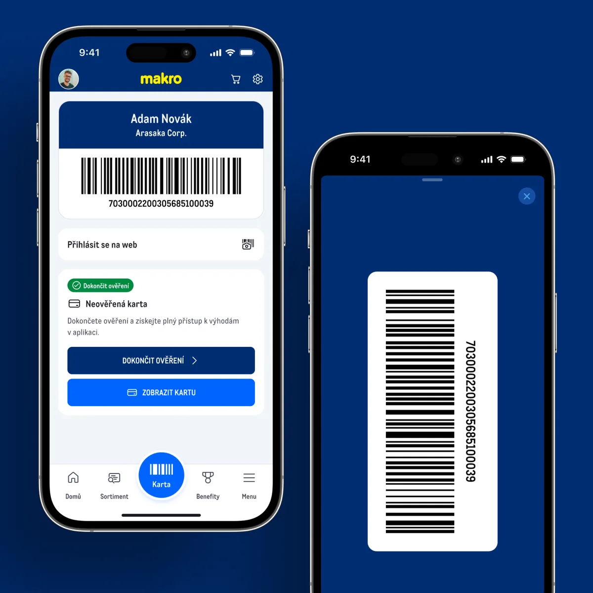Digital customer card