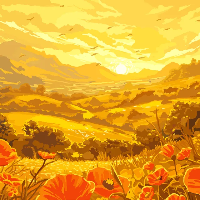 Crazybeans Colombia coffee label – golden fields