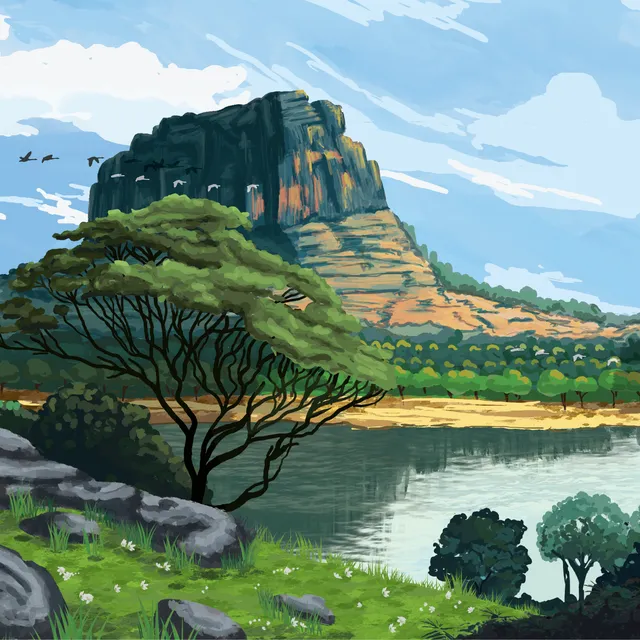 Sri Lanka tea label – green valley