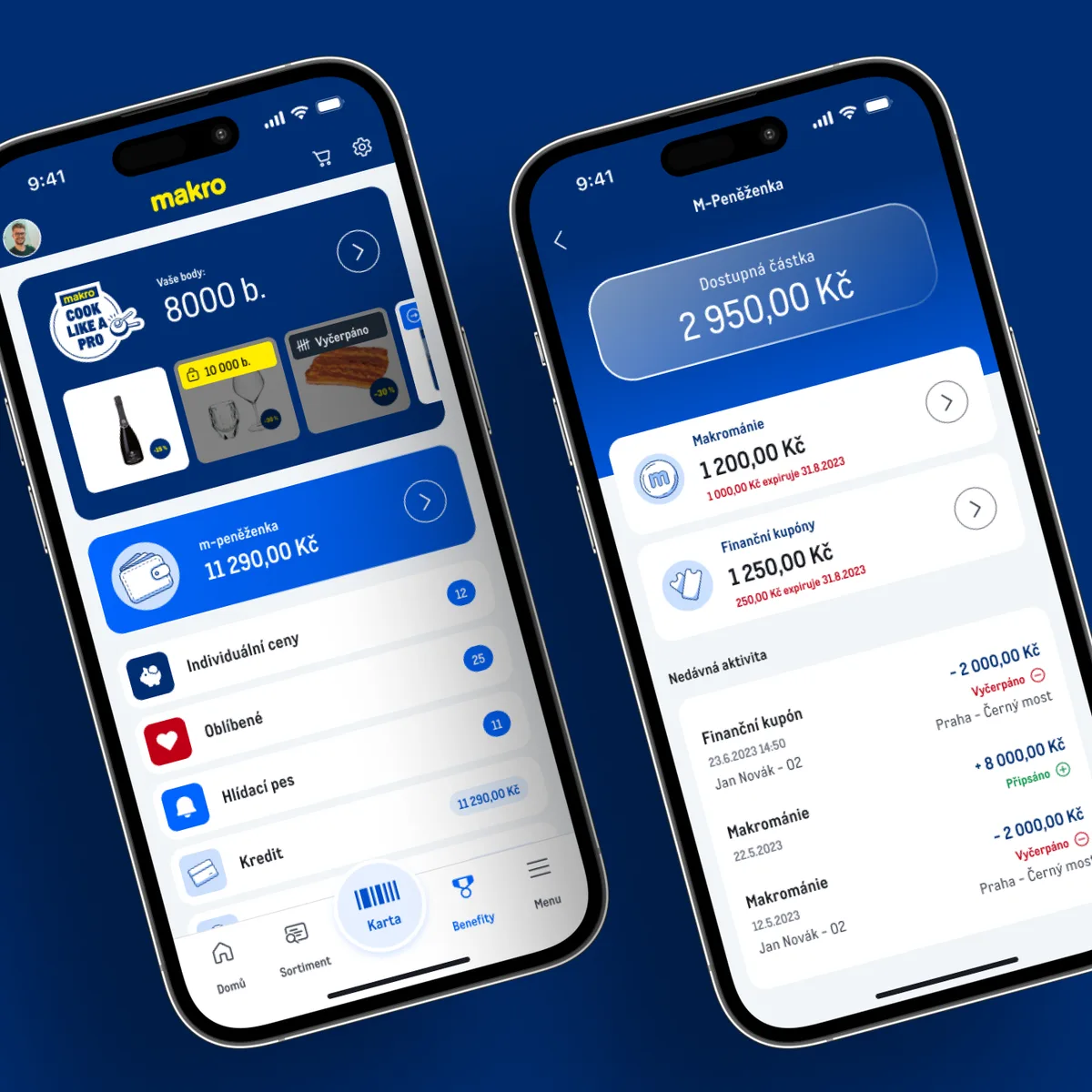 Moje Makro – M-wallet and finance overview
